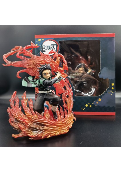 Figuartszerofz Demon Slayer: Kimetsu No Yaiba Tanjiro Ateş Tanrısı Kagura Figürü (Yurt Dışından)