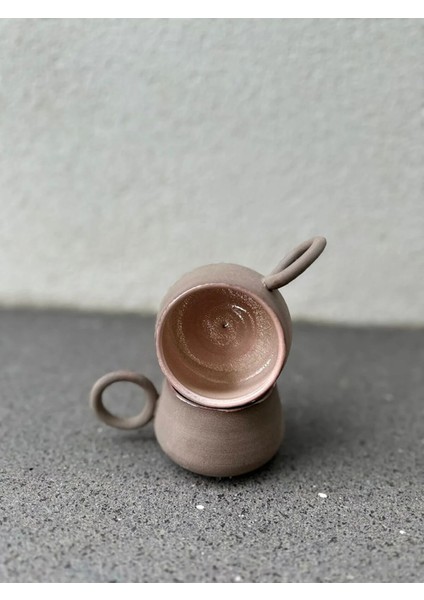El Yapımı Stoneware Çamur Olin Fincan, Türk Kahvesi Fincanı
