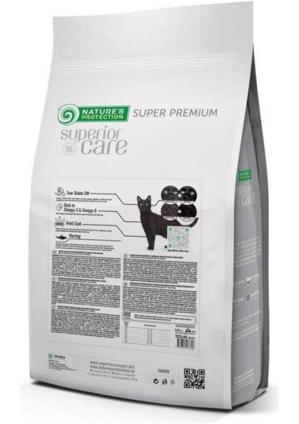 Nature's Protection Superior Care Siyah/Gri Tüylü Kediler İçin Tahılsız Ringa Balıklı Kedi Maması 1,5kg fiyatları