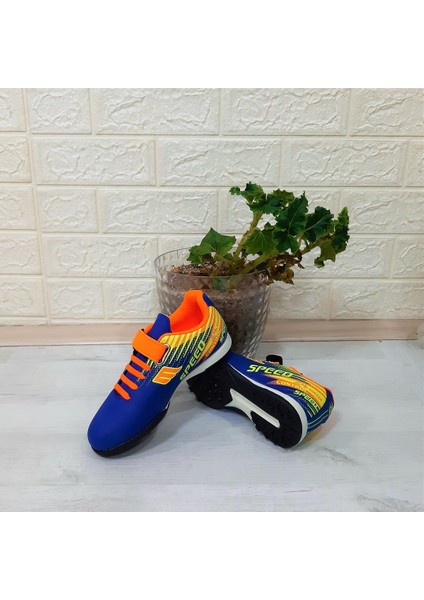 Mpone 1368 Mavi -Turuncu Erkek Çocuk Halısaha Futbol Ayakkabı modelleri