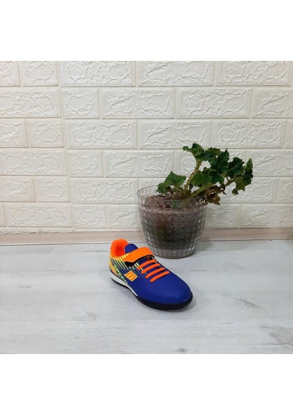 Mpone 1368 Mavi -Turuncu Erkek Çocuk Halısaha Futbol Ayakkabı fırsatları
