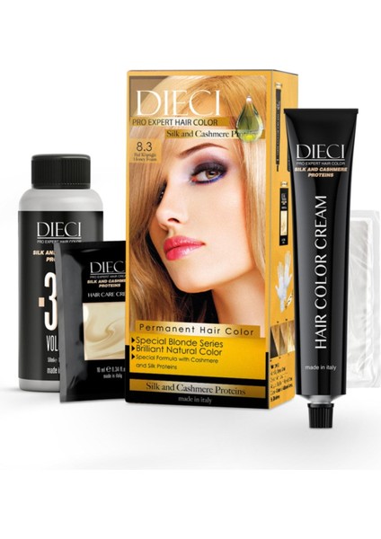 Eko Kit Saç Boyası 8.3 Kahve Köpüğü Lıght Golden Blond