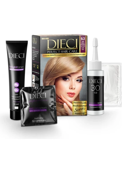 Kit Saç Boyası 9.3 Açık Kahve Köpüğü Very Lıght Golden Blond