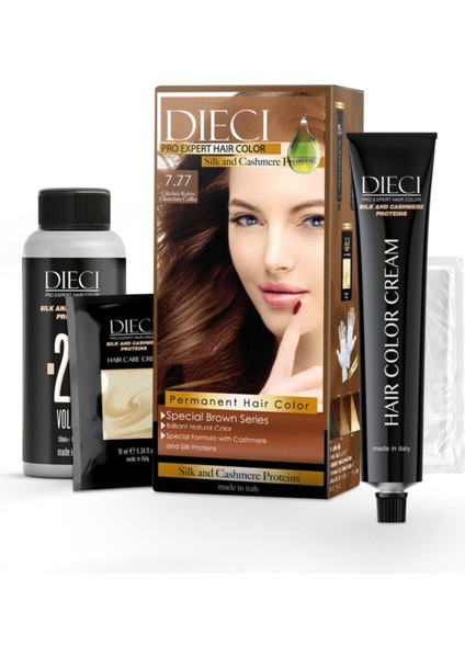 Eko Kit Saç Boyası 7.77 Çikolata Kahve Intense Brown Blond