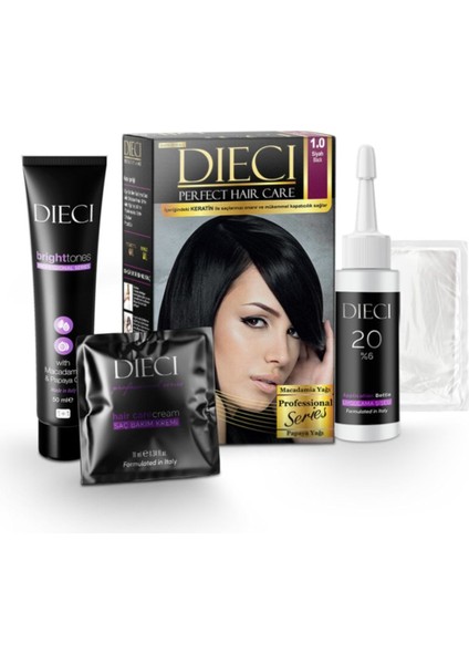 Kit Saç Boyası 1.0 Siyah Black