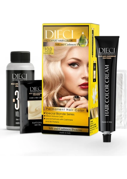 Eko Kit Saç Boyası 10.0 Platin Sarı Platınum Blond