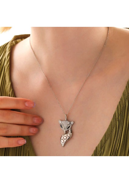925 Ayar Gümüş Tilki Kadın Kolye fiyatları