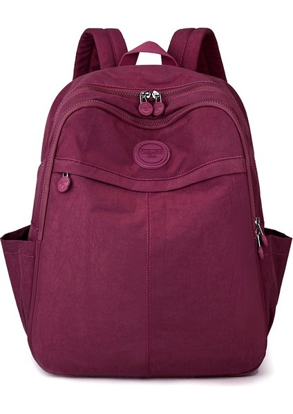 Büyük Kapasiteli Sırt Çantası Kadın Su Geçirmez Gelgit Öğrenci Okul Çantası Bilgisayar Sırt Çantası (Yurt Dışından)