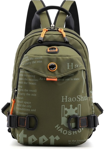 Açık Erkek Göğüs Çantası Çok Fonksiyonlu Moda Sırt Çantası Su Geçirmez Naylon Kumaş Omuz Crossbody Çanta (Yurt Dışından)