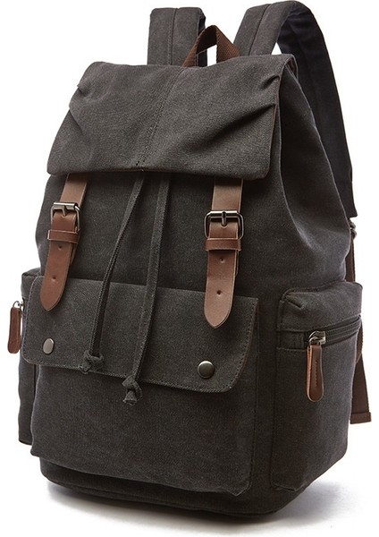 Basit Rahat Bilgisayar Çantası Erkek Öğrenci Okul Çantası Taşınabilir Trendy Serin Seyahat Sırt Çantası (Yurt Dışından)