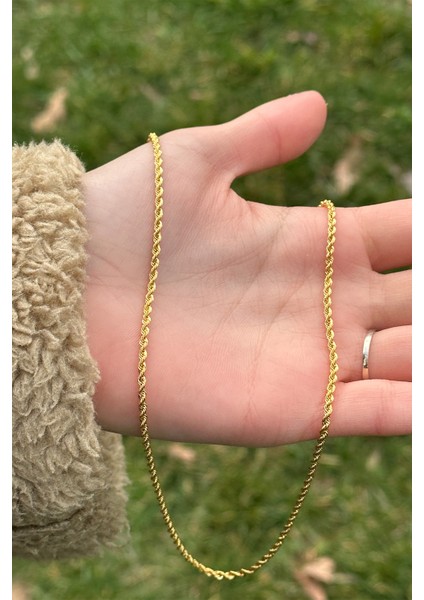 14 Ayar 3 mm Halka Altın Kolye 14CGKKLY010