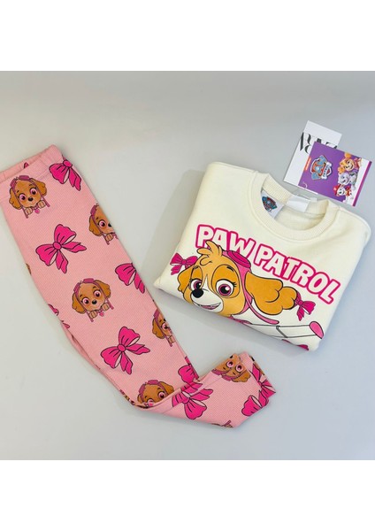 2-8 Yaş Aralığı Paw Patrol Best Girl Sweatshirt ve Fitilli Taytlı Takım