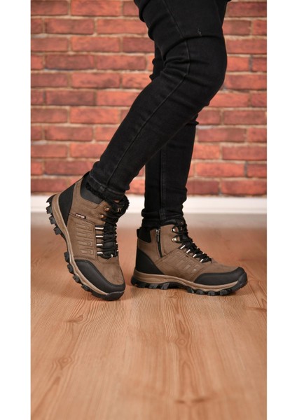 Erkek Suni Deri Içi Yünlü Suya Dayanıklı Ortopedik Bağcıklı Kışlık Bot fiyatları