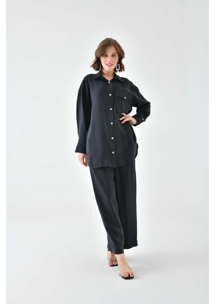 Kadın Modal Cepli Takım Siyah 30717 fiyatları