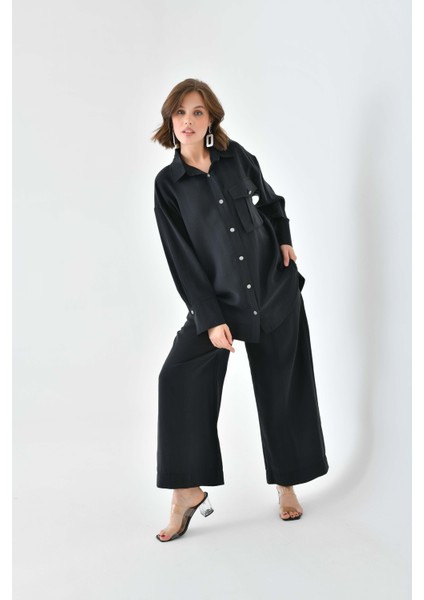 Kadın Modal Cepli Takım Siyah 30717 indirimleri