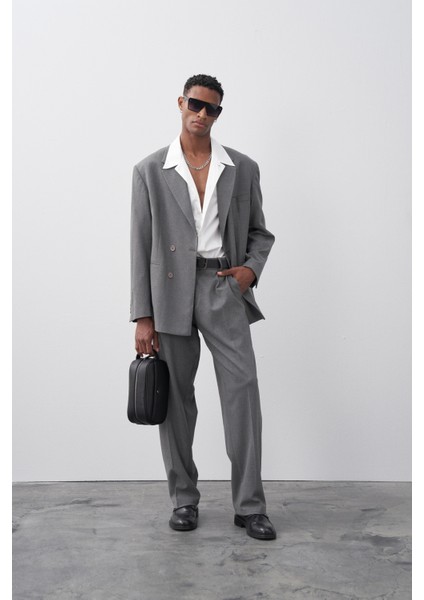 Antrasit Rahat Kalıp Kruvaze Takım Elbise indirimleri