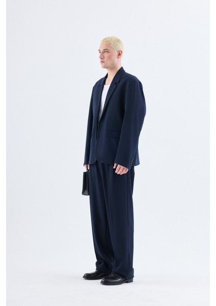 Lacivert Klasik Oversize Takım Elbise