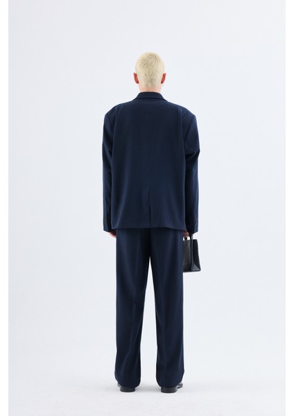 Lacivert Klasik Oversize Takım Elbise