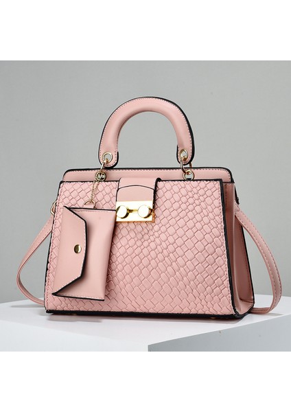 Çift Cebiyle Kaplı El Çantası Kadınların Çantası Yüksek Sonu ve S Üslenmiş Halka Çantası. (Yurt Dışından)