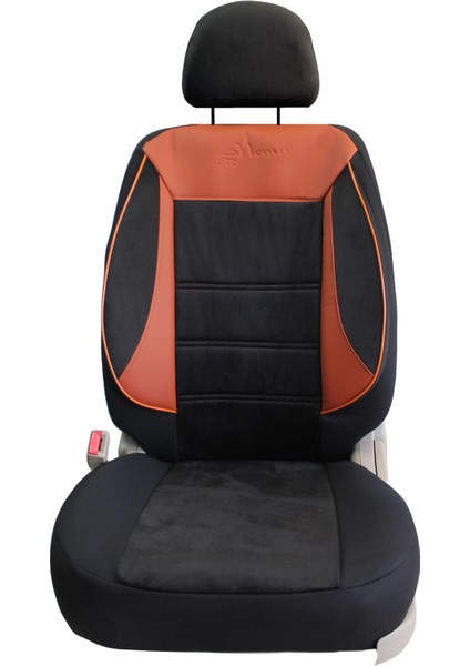 Seat Leon Yeni Kasa Uyumlu Tay Tüyü Kumaş Oto Koltuk Kılıfı - Siyah-Taba fiyatları