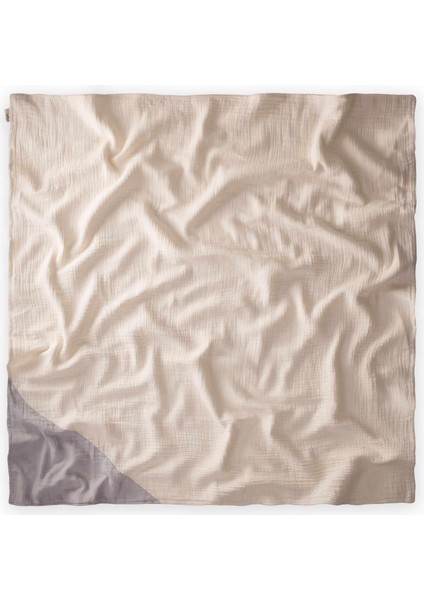 Üçgen Köşeli Çift Kat Battaniye 85X90 cm Ham Gri fiyatları