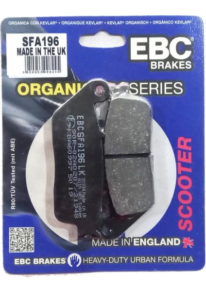 Honda Fjs 600 Silwerwing 600 Arka Fren Balatası-Ebc