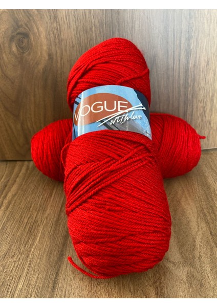 400GR Vogue El Örgü Ipi - Kırmızı fiyatları