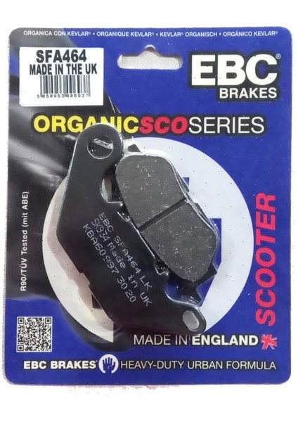 Yamaha Nmax 125-150 Arka Fren Balatası-Ebc