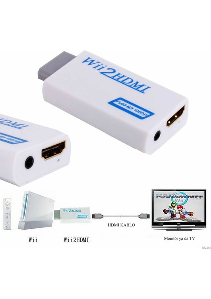 Wii HDMI Tv Kablo Çevirici Adaptör HDMI Wii 2