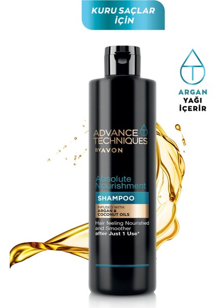 Advance Techniques Argan Yağı Içeren Besleyici Şampuan 400 Ml. Ikili Set