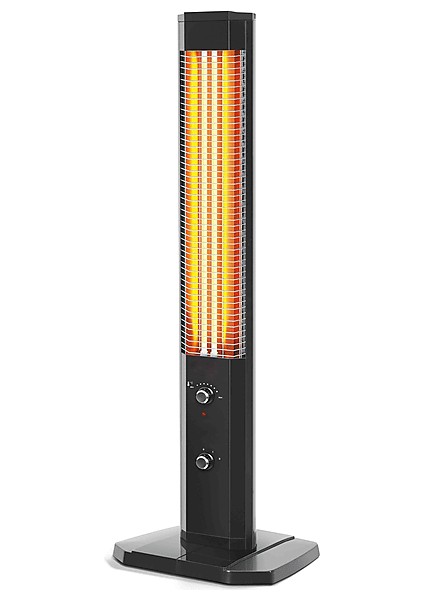 Kth 23224 Tr Çiftli Kule Tipi Isıtıcı Siyah