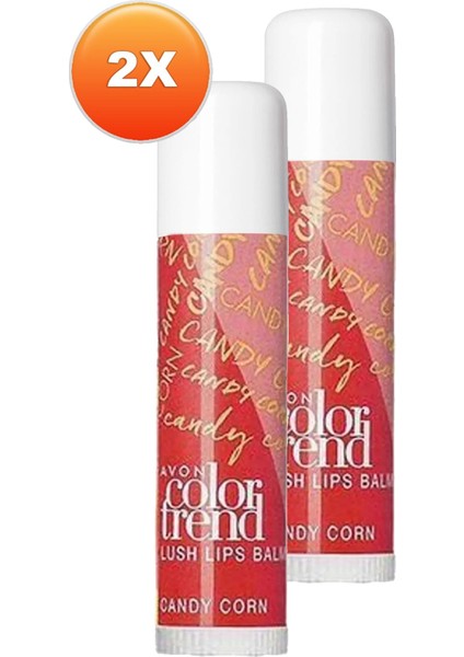 Color Trend Lush Dudak Balmı SPF15 - Candy Corn Ikili Set