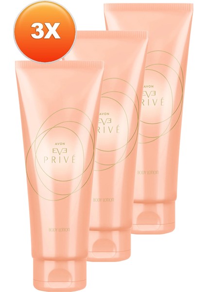 Eve Prive Vücut Losyonu 125 Ml. Üçlü Set