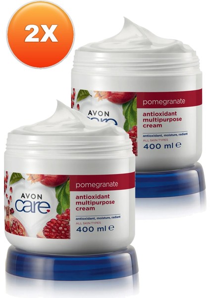 Care Nar Özü Içeren Çok Amaçlı Krem 400 Ml. Ikili Set