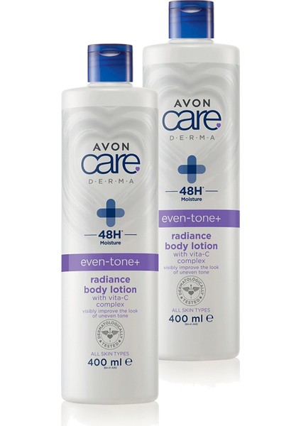 Care Derma Even Tone Radiance Vita-C Kompleks Vücut Losyonu 400 Ml. Ikili Set