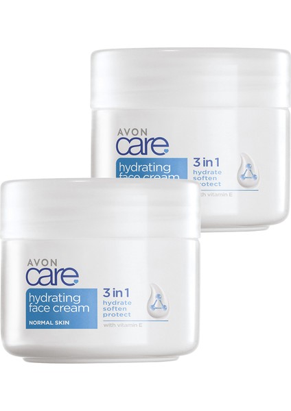 Care 3 In 1 Hydrating E Vitaminli Normal Ciltler Için Yüz Kremi 100 Ml. Ikili Set