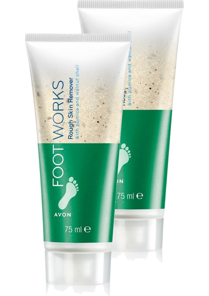Foot Works Rough Sertleşmiş Cildi Arındırıcı Ayak Peeling 75 Ml. Ikili Set