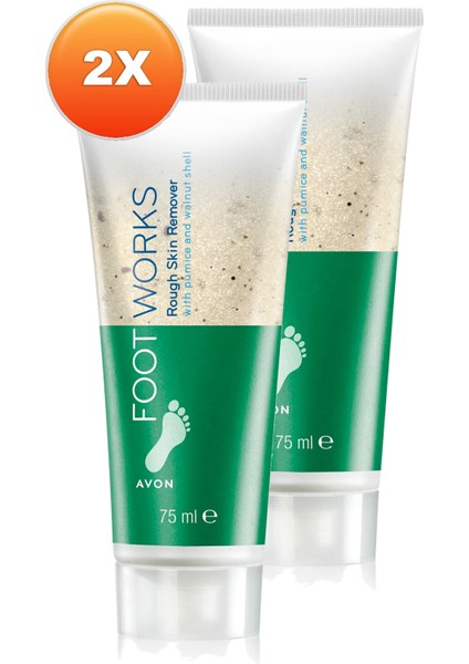 Foot Works Rough Sertleşmiş Cildi Arındırıcı Ayak Peeling 75 Ml. Ikili Set
