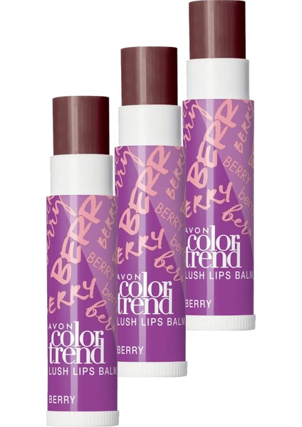 Color Trend Dudak Balmı Berry Üçlü Set
