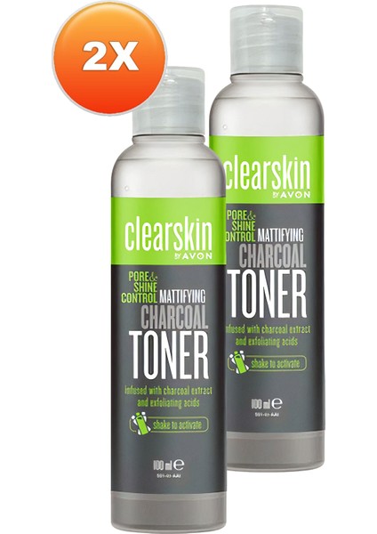 Clearskin Kömür Özlü Matlaştırıcı Tonik 100 Ml. Ikili Set fiyatları