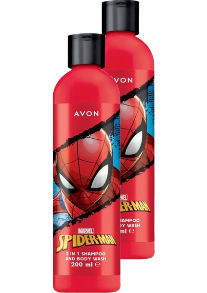 Marvel Spider Man Saç ve Vücut Şampuanı 200 Ml. Ikili Set