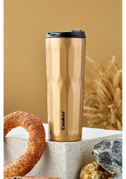 Diamond 500 ml Premium Çift Kat Paslanmaz Çelik Termos Matara Suluk Termosu