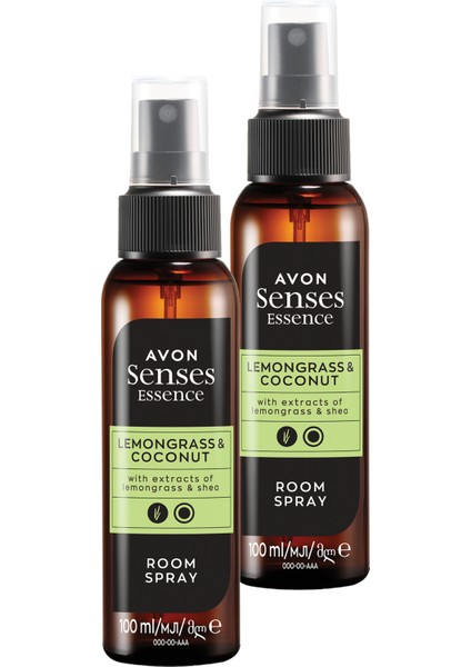 Limon Otu ve Hindistan Cevizi Kokulu Oda Spreyi 100 Ml. Ikili Set