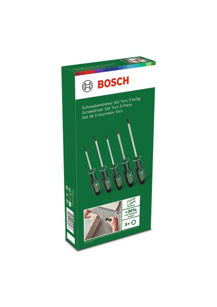 Torx Tornavida Seti 5 Parça