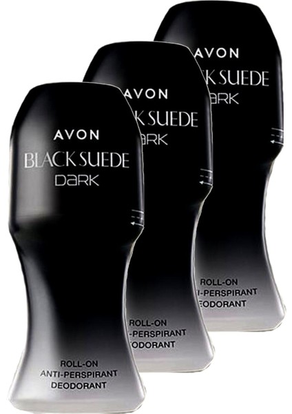 Black Suede Dark Erkek Rollon 50 Ml. Üçlü Set