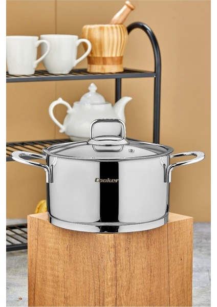 Cooker 20 cm Bomonti Çelik Derin Tencere