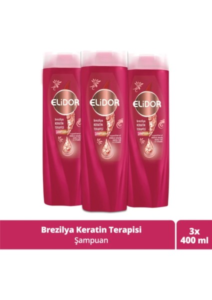 Keratin Therapy 3 x 400 ml Şampuan