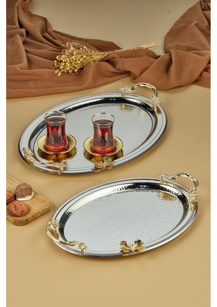 Ev Sofra Mutfak 2'li Oval Sunum Tepsisi