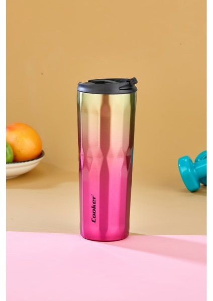 New Cool Lüx 0.50 ml Premium Çift Kat Paslanmaz Çelik Termos Matara Suluk Termosu