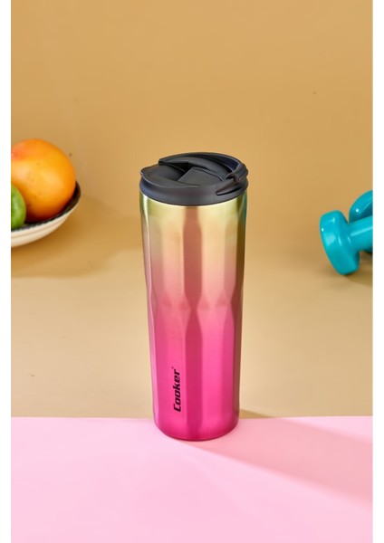 New Cool Lüx 0.50 ml Premium Çift Kat Paslanmaz Çelik Termos Matara Suluk Termosu